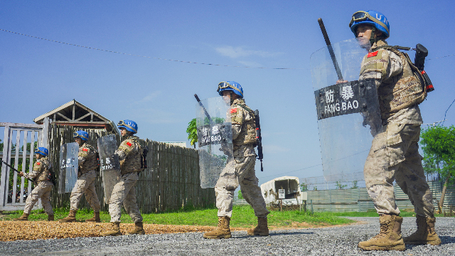 Chinese peacekeeping infantry battalion participates in 2025·B joint drill in South Sudan